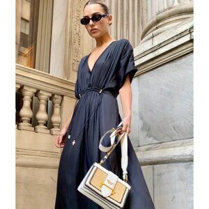 Uli Herzner Teddy Black Maxi Dress